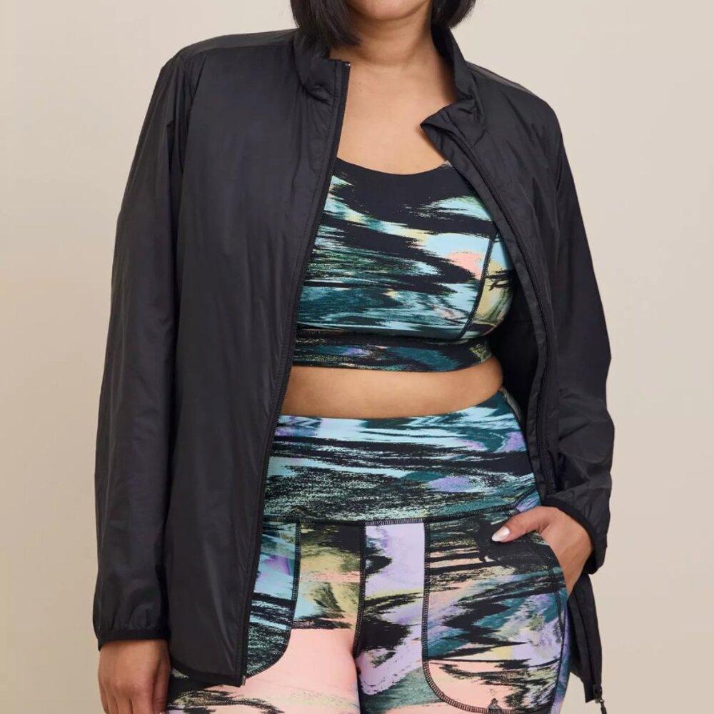 GUC Torrid Happy Camper Nylon Woven Lightweight Active Jacket